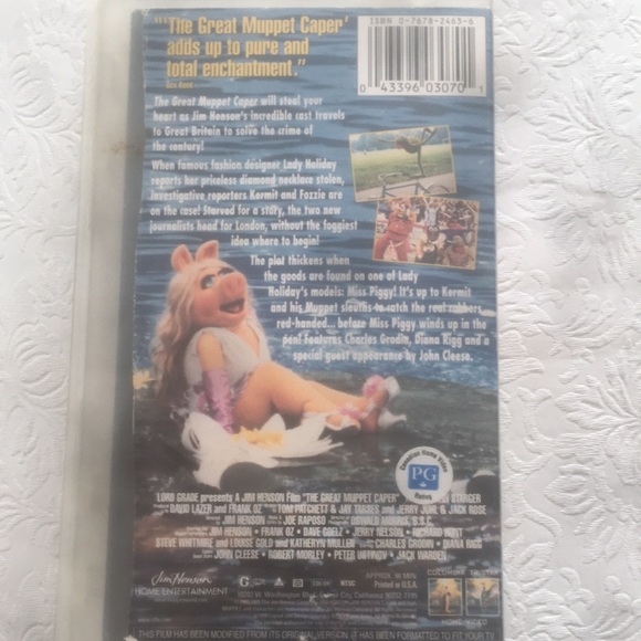 VTG. VHS#03070 Video Tape THE GREAT MUPPET CAPER. JIM HENSON - Picture 3 of 8